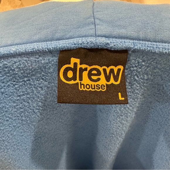 Drew House Hoodie size L Sky Blue Justin Bieber - Picture 13 of 16